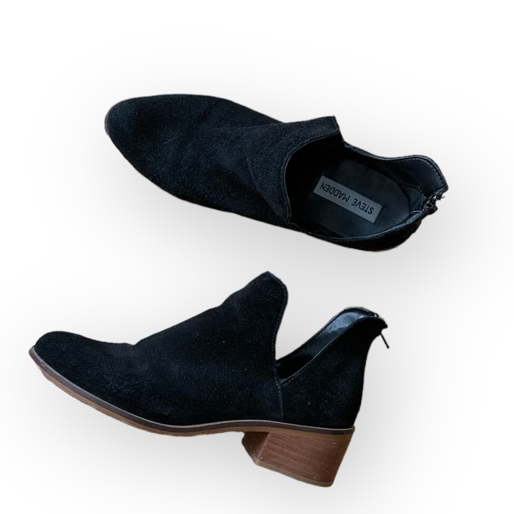 Steve Madden black suede bootie - Picture 2 of 8